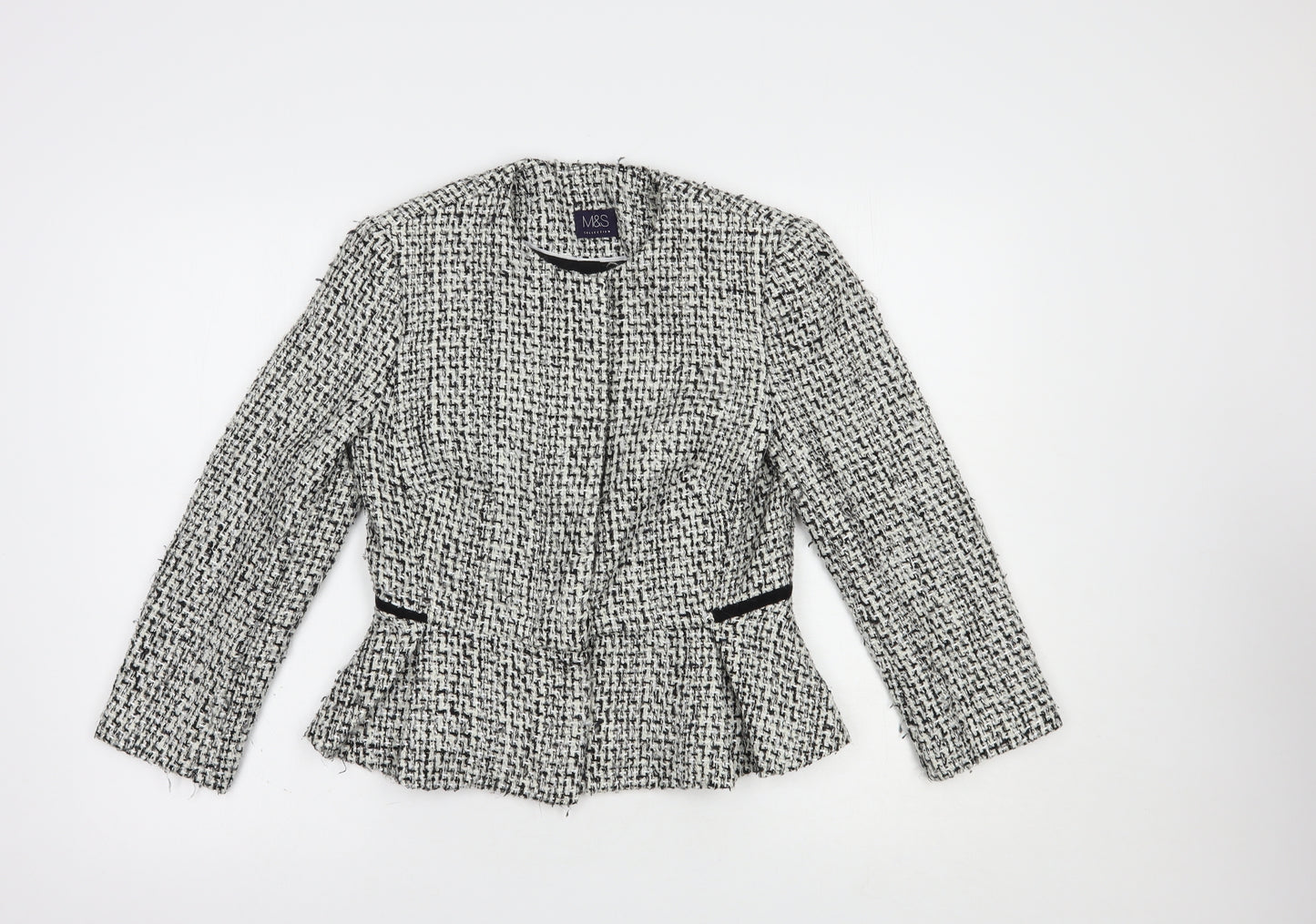 Marks and Spencer Womens Grey   Jacket Blazer Size 6  Button