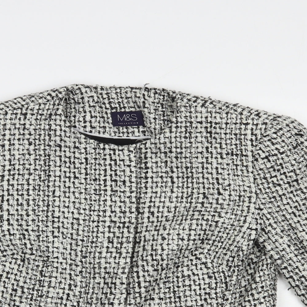 Marks and Spencer Womens Grey   Jacket Blazer Size 6  Button