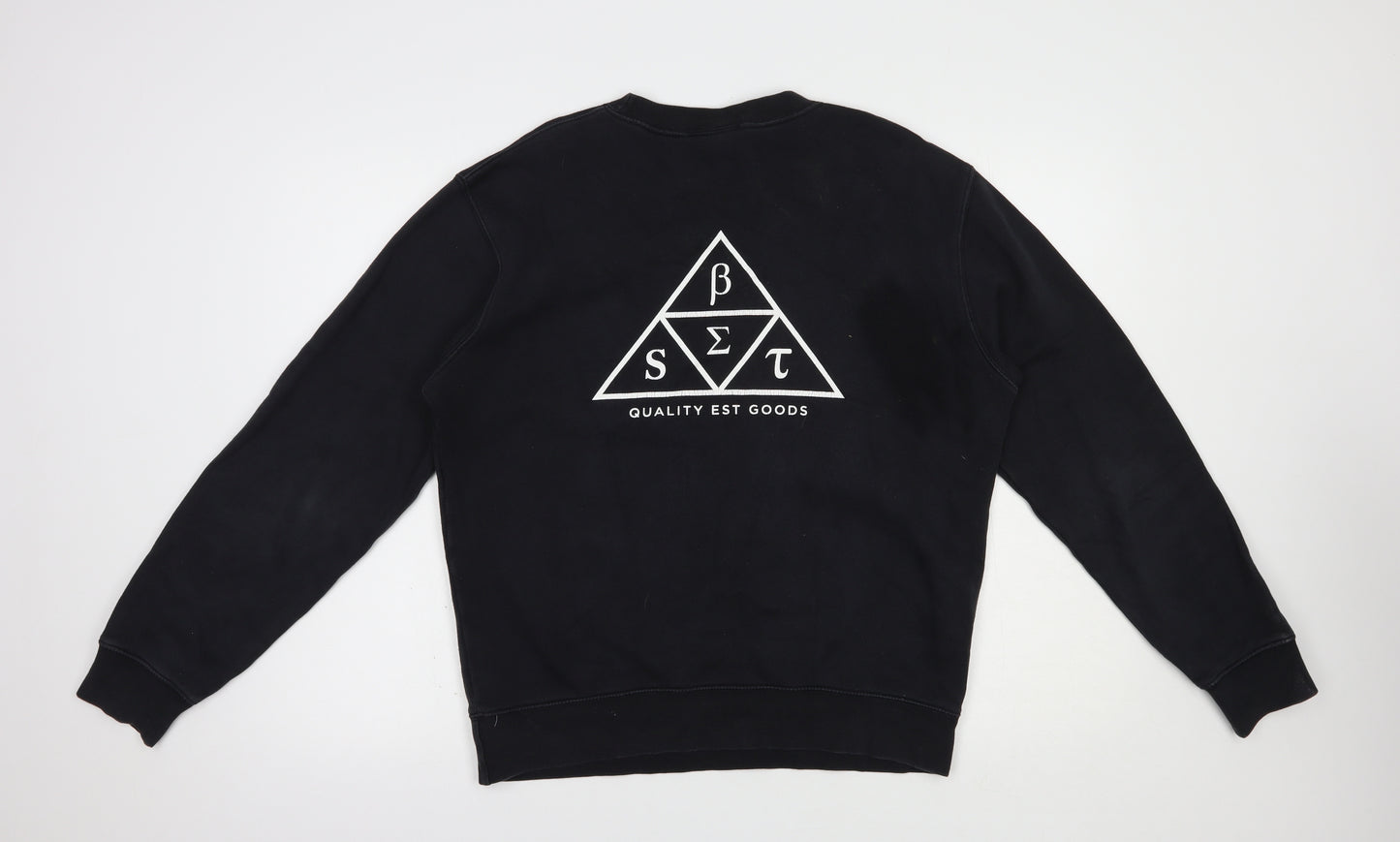 Best Womens Black  Cotton Pullover Sweatshirt Size M  Pullover