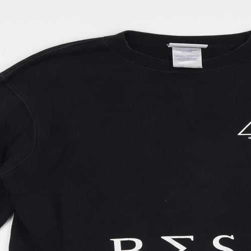 Best Womens Black  Cotton Pullover Sweatshirt Size M  Pullover