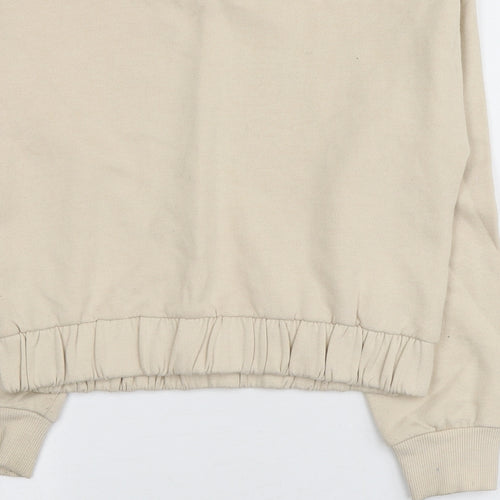 George Girls Beige Geometric Cotton Pullover Sweatshirt Size 9-10 Years   - Friends TV Series