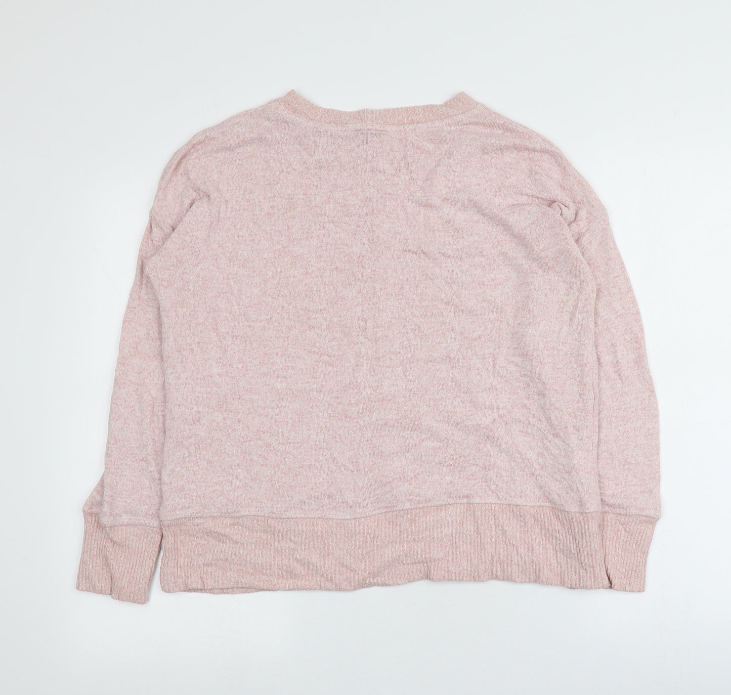 NEXT Womens Pink Round Neck  Viscose Pullover Jumper Size 14