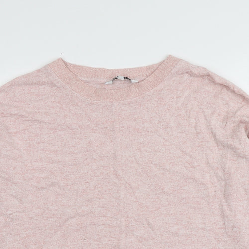 NEXT Womens Pink Round Neck  Viscose Pullover Jumper Size 14