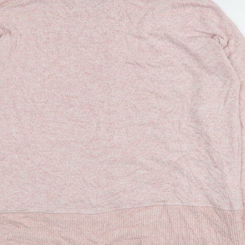 NEXT Womens Pink Round Neck  Viscose Pullover Jumper Size 14