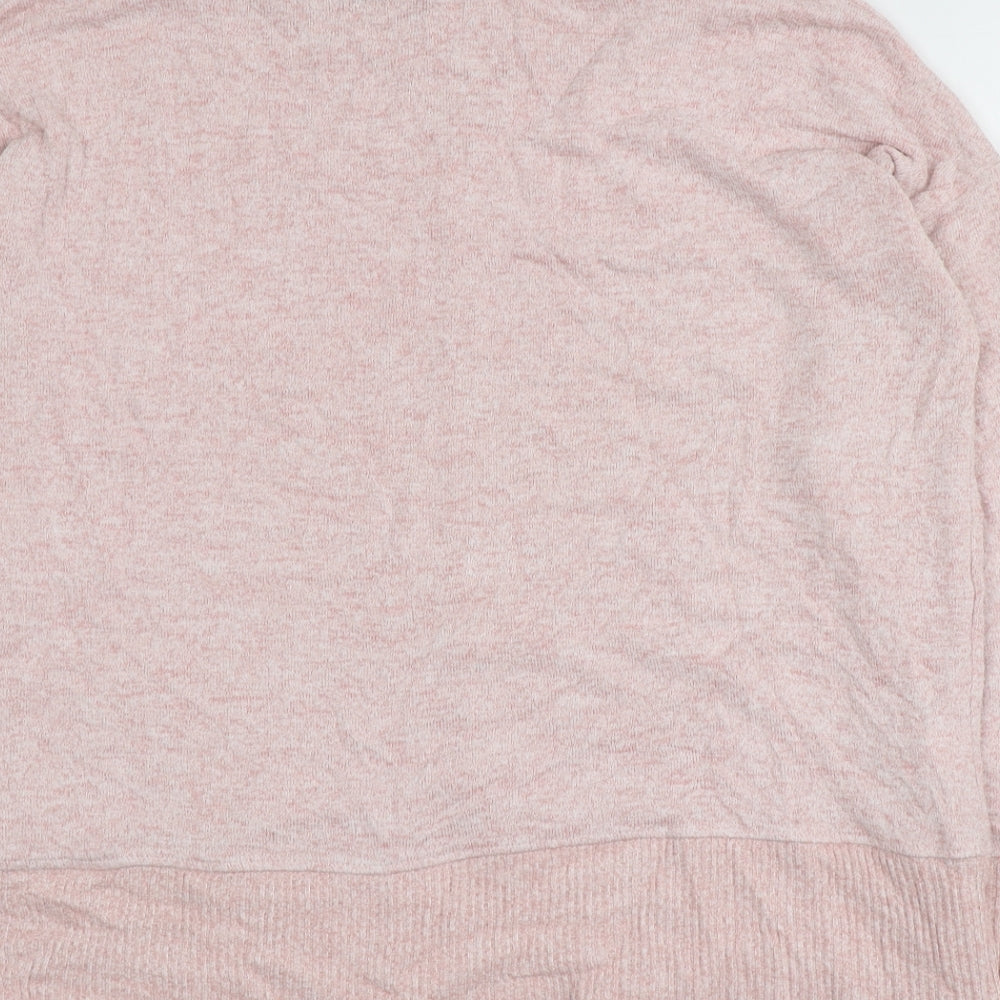 NEXT Womens Pink Round Neck  Viscose Pullover Jumper Size 14