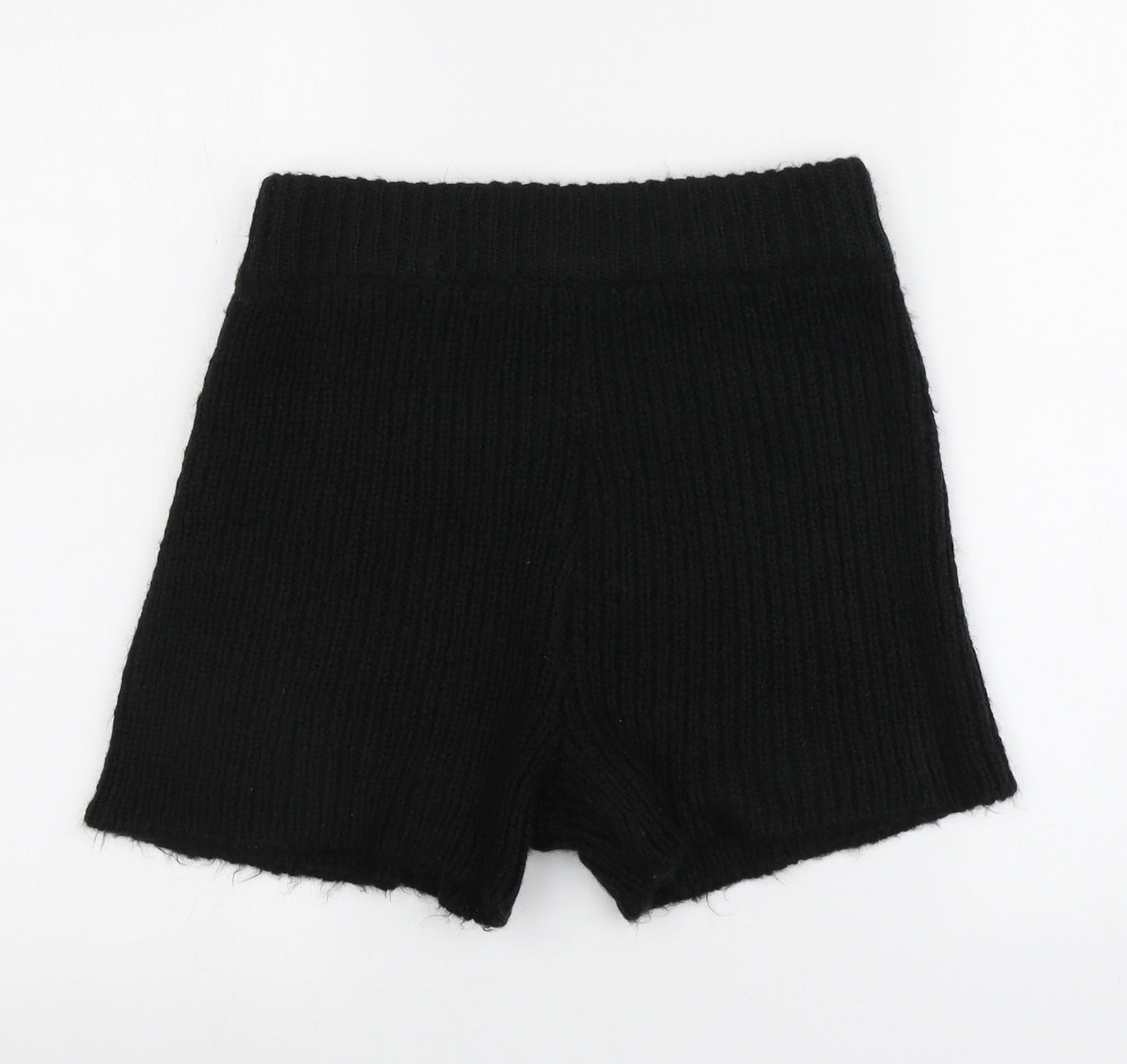 ASOS Womens Black  Acrylic Chino Shorts Size 14  Regular