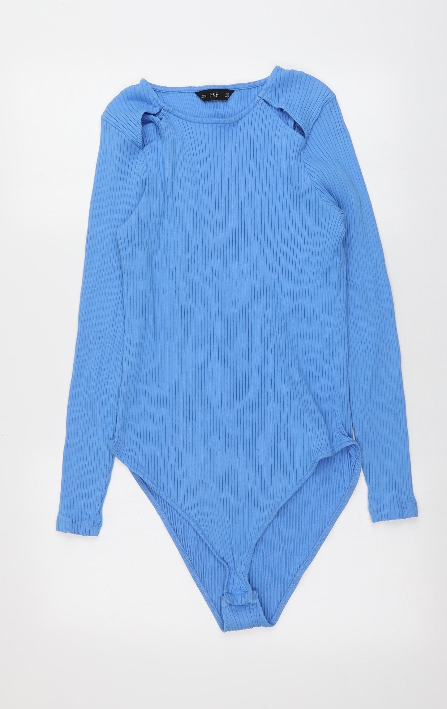 F&F Womens Blue  Cotton Bodysuit One-Piece Size 20
