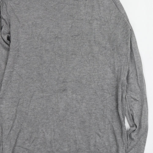 b.young Womens Grey Roll Neck  Viscose Pullover Jumper Size L