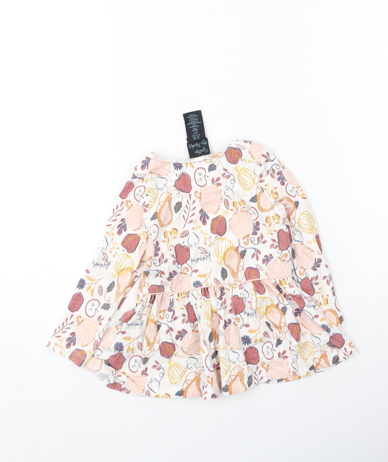 Cynthia Rowley Girls Multicoloured Floral Cotton Fit & Flare  Size 18 Months  Round Neck