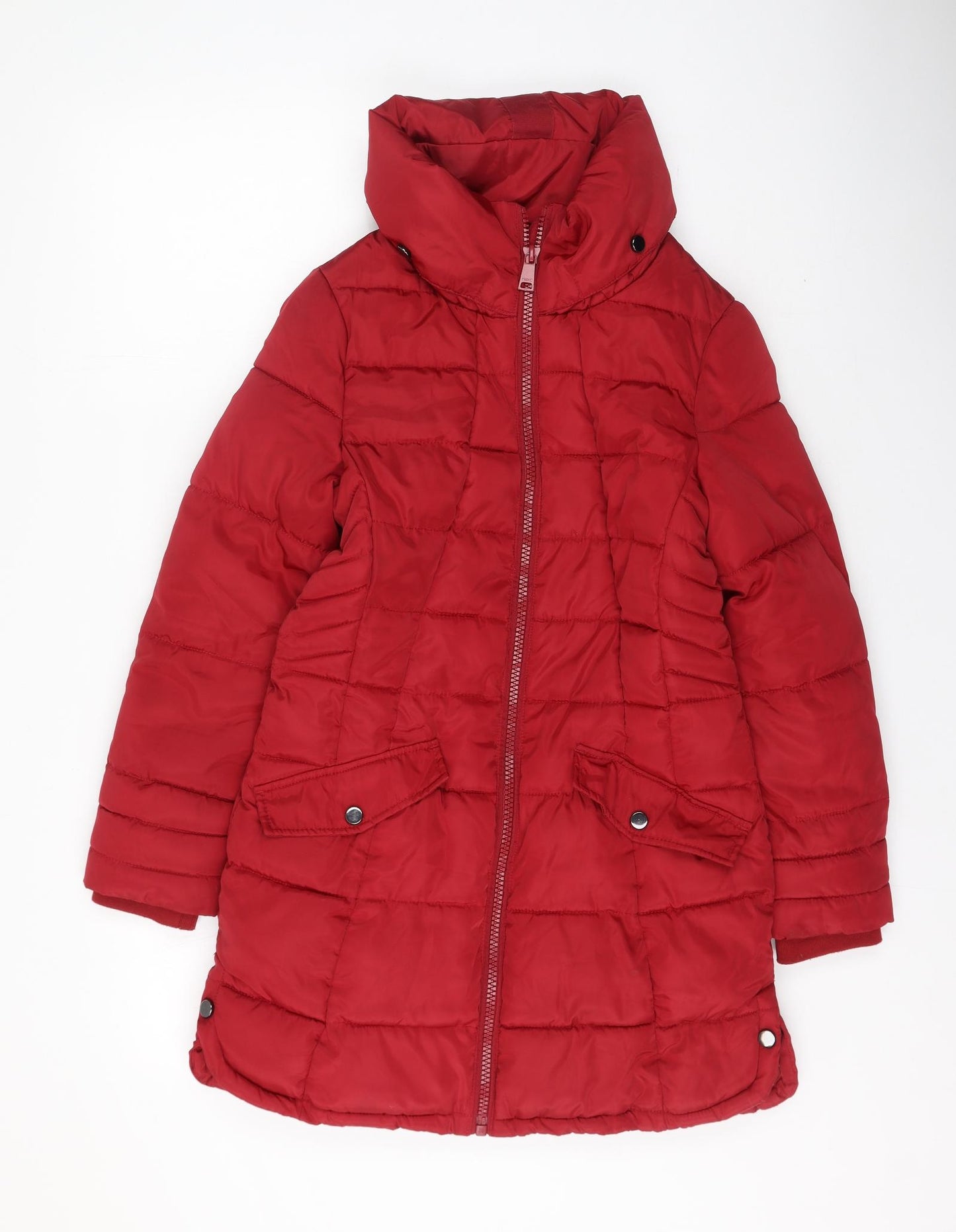 NEXT Womens Red   Puffer Jacket Coat Size 8