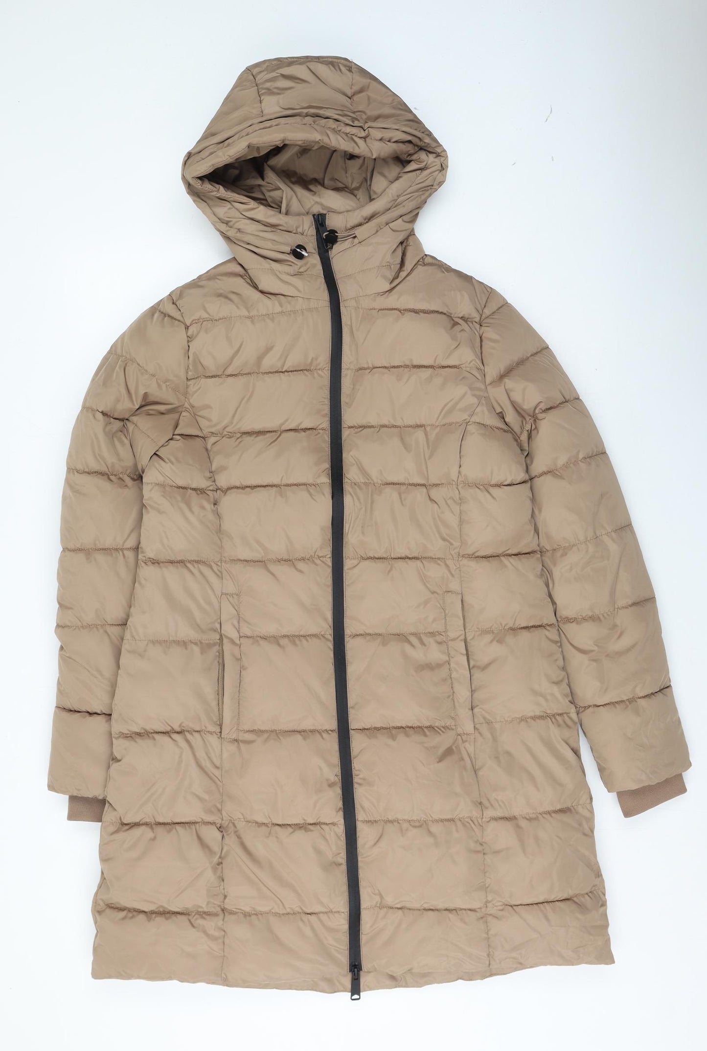 Dunnes Stores Womens Beige   Puffer Jacket Coat Size M