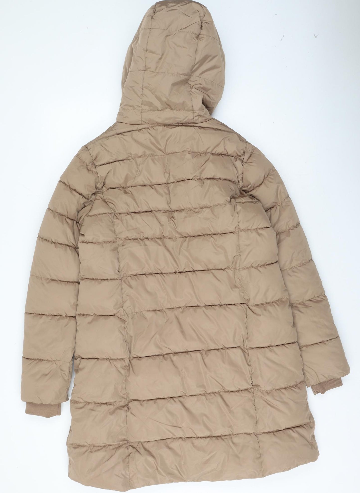 Dunnes Stores Womens Beige   Puffer Jacket Coat Size M