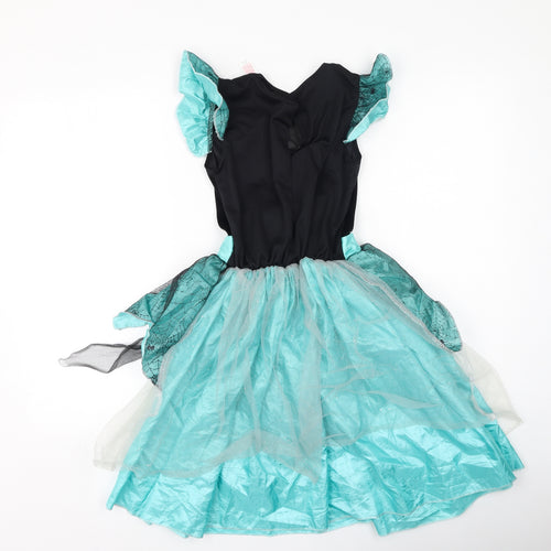 Preworn Girls Multicoloured  Polyester Ball Gown  Size 11-12 Years  Square Neck
