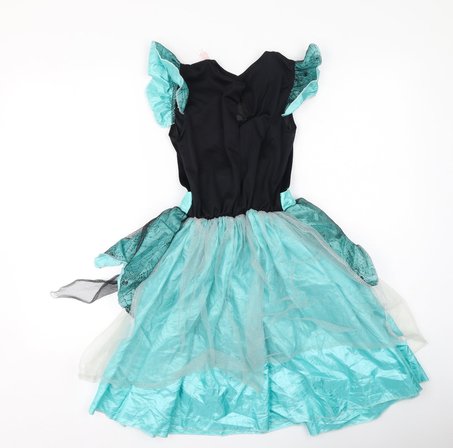 Preworn Girls Multicoloured  Polyester Ball Gown  Size 11-12 Years  Square Neck