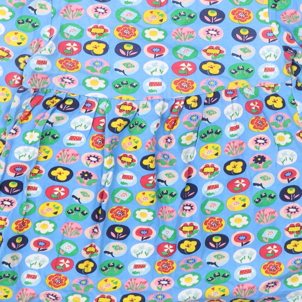 Mini Club Girls Multicoloured Floral Cotton Basic Casual Size 4-5 Years Round Neck