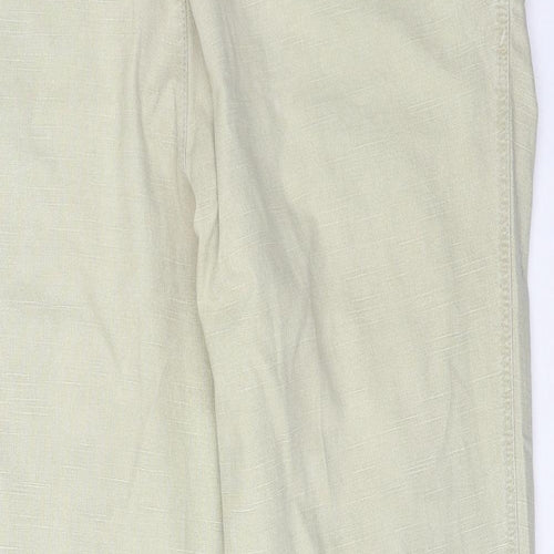 Meyer Mens Beige  Polyester Trousers  Size 40 L30 in Regular