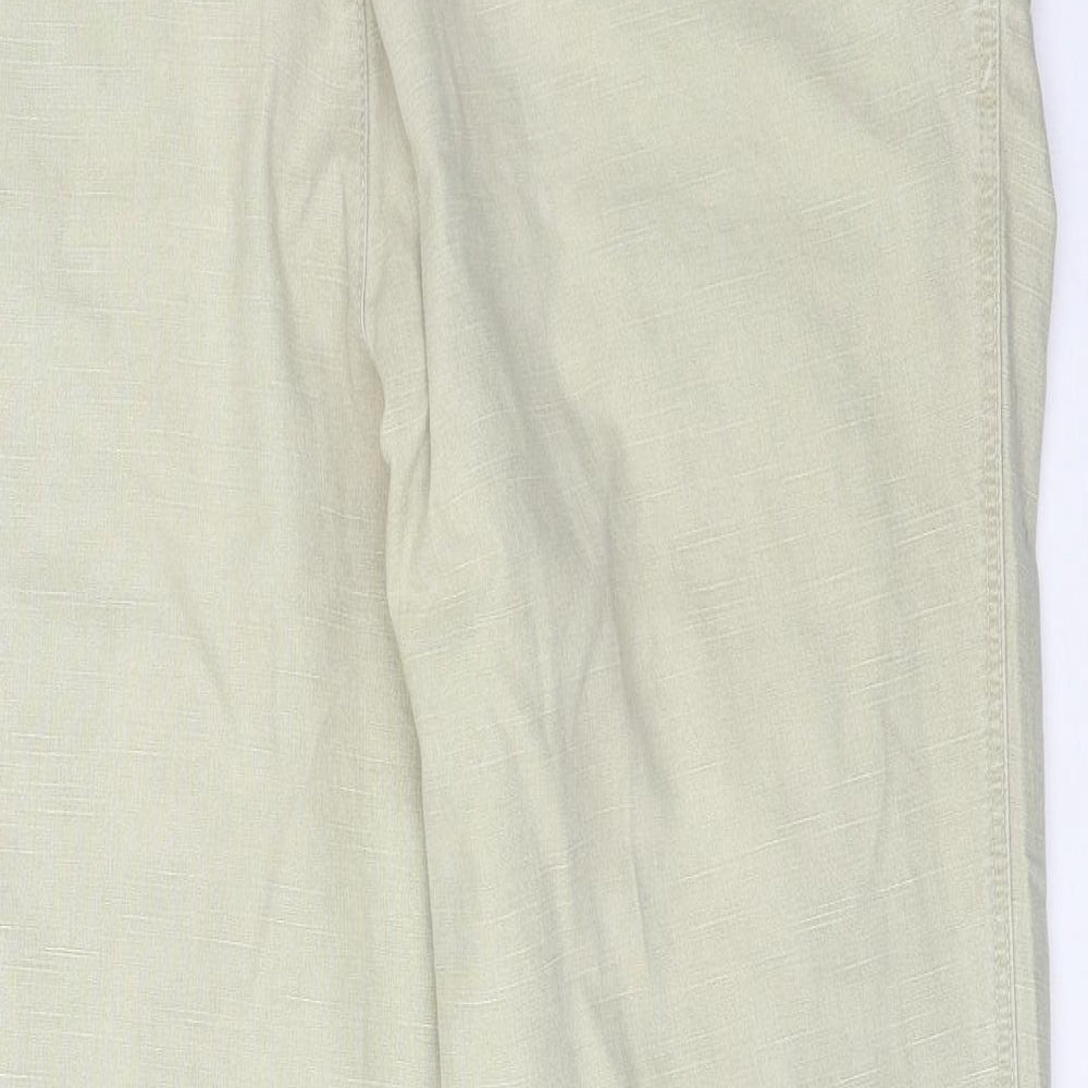 Meyer Mens Beige  Polyester Trousers  Size 40 L30 in Regular