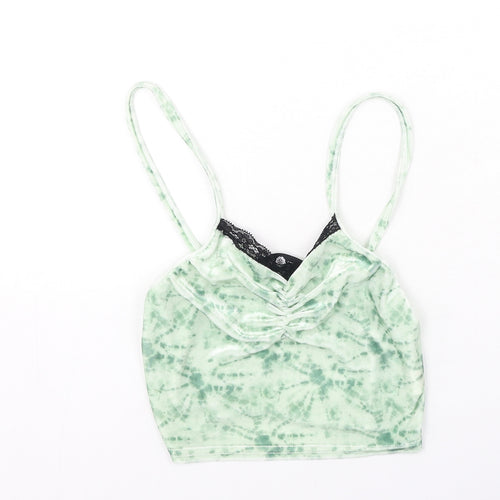 Daisy Street Womens Green  Viscose Camisole Tank Size 8 Round Neck