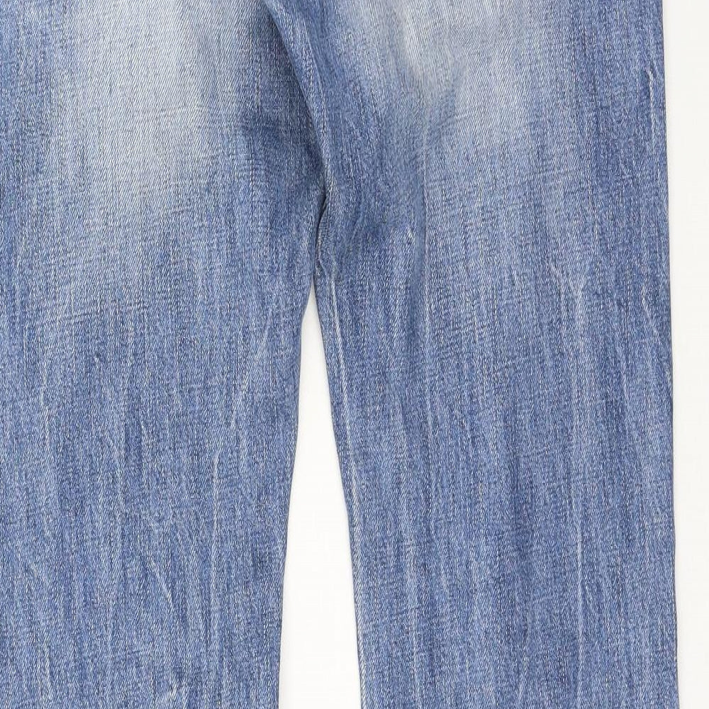G-Star Mens Blue  Cotton Straight Jeans Size 32 L34 in Regular