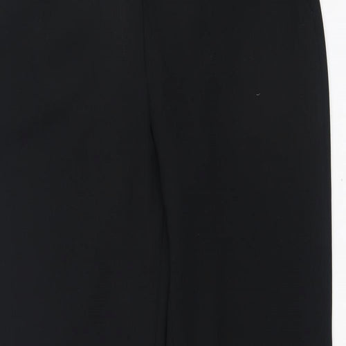 Preworn Womens Black  Polyester Jogger Trousers Size 42 L34 in Regular