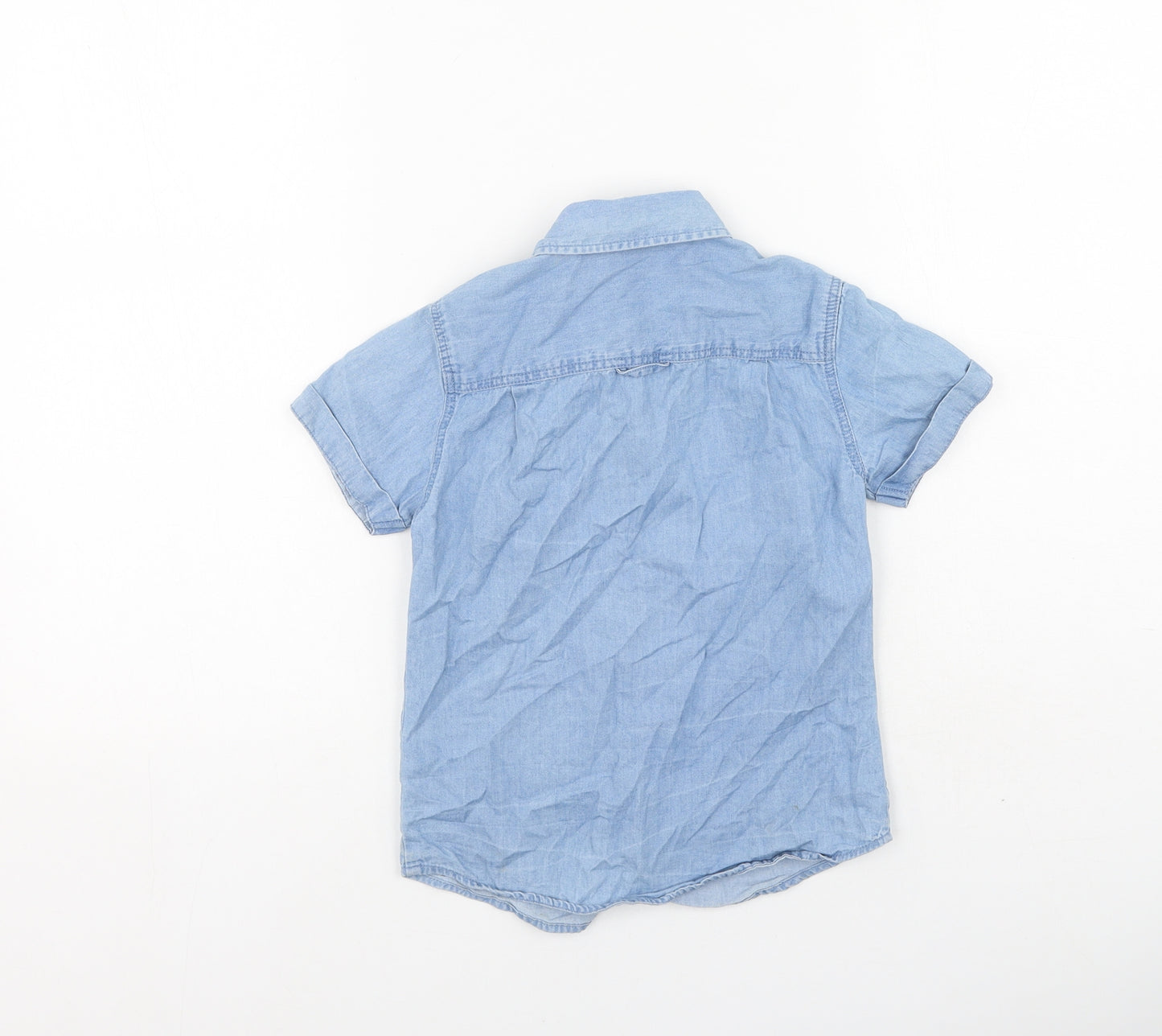 the denim company Boys Blue  Cotton Basic Polo Size 4 Years Collared