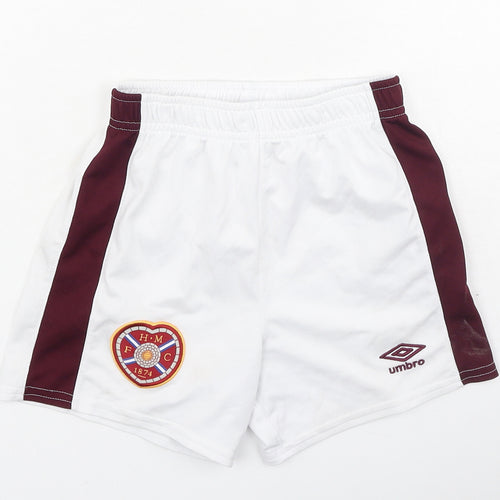 Umbro Boys Ivory  Polyester Sweat Shorts Size 4-5 Years  Regular
