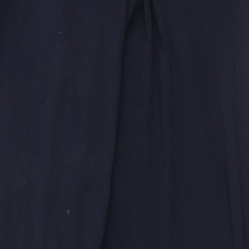 Marks and Spencer Womens Blue  Viscose Trousers  Size 18 L31 in Regular