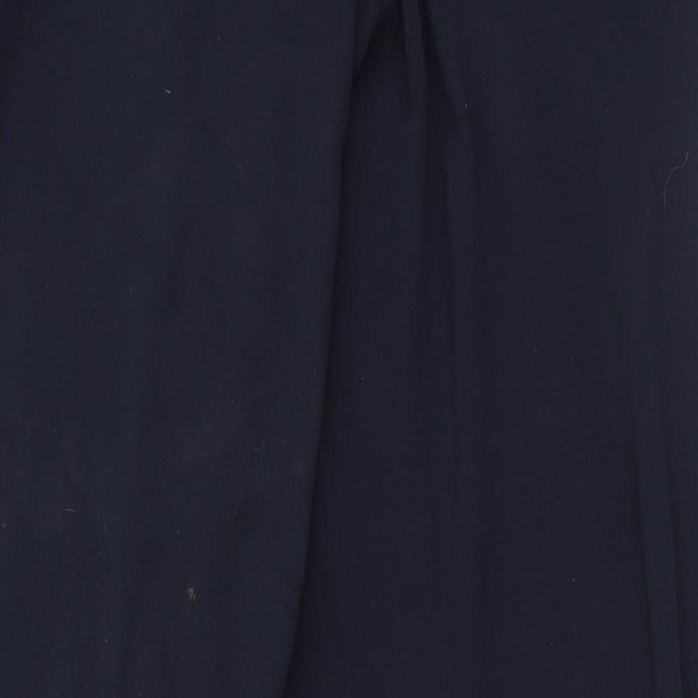 Marks and Spencer Womens Blue  Viscose Trousers  Size 18 L31 in Regular