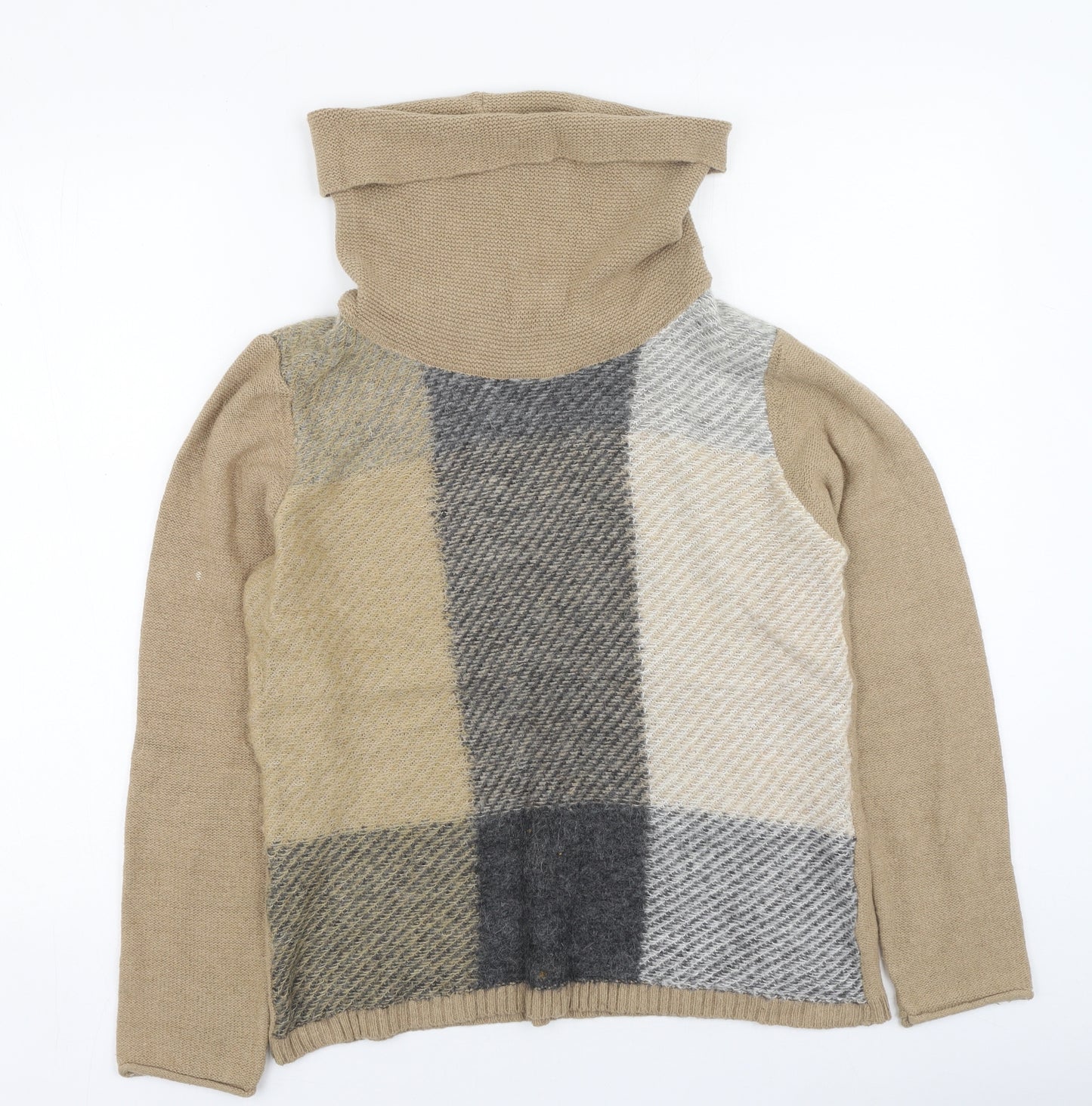 Olsen Womens Beige   Polyester Pullover Jumper Size 12