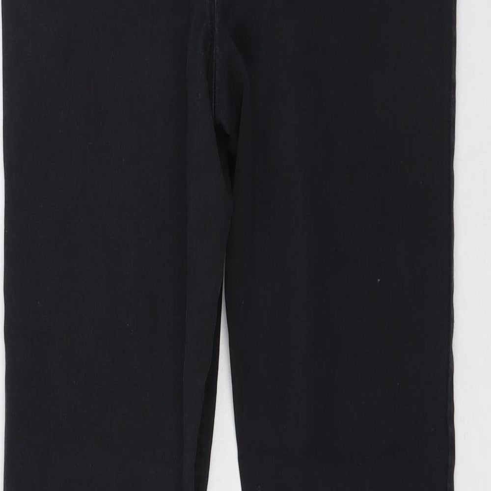 F&F Womens Black  Cotton Jegging Jeans Size 12 L28 in Regular