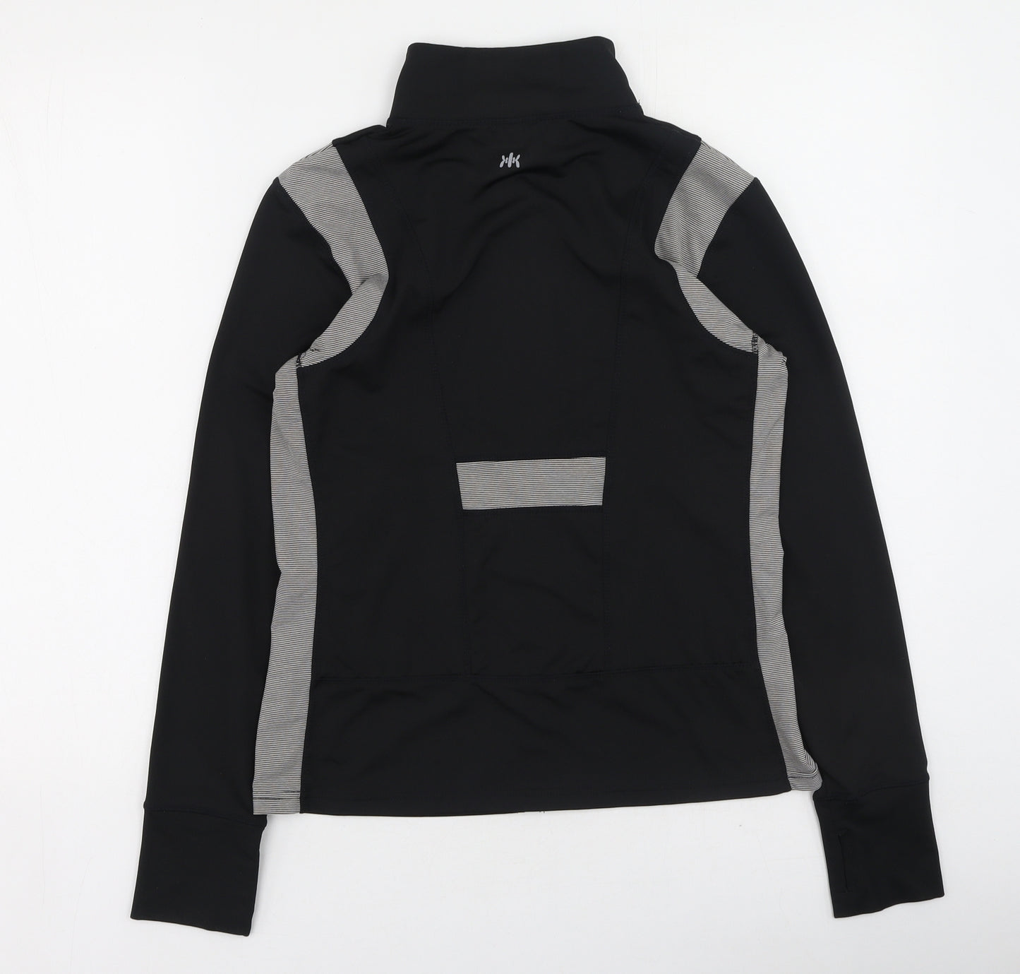 Kyodan Womens Black High Neck  Polyester Full Zip Jumper Size M