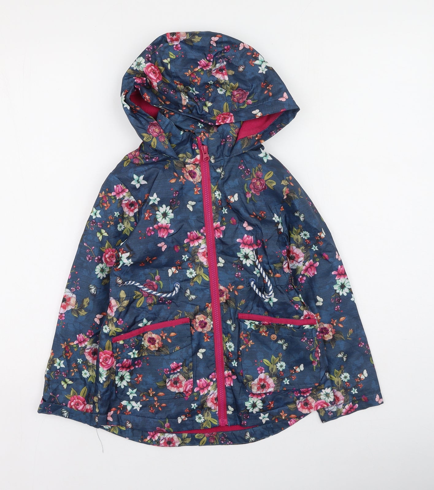 Dunnes Stores Girls Multicoloured Floral  Rain Coat Coat Size 8 Years