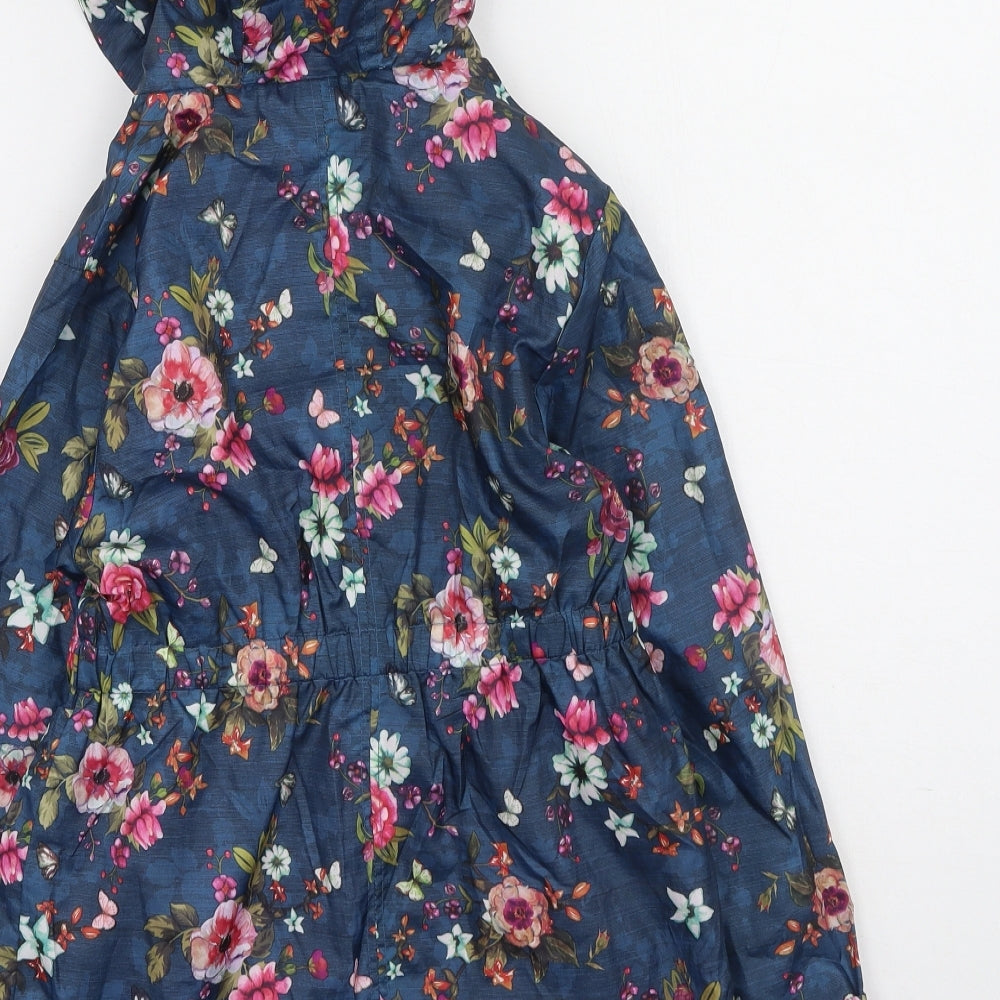 Dunnes Stores Girls Multicoloured Floral  Rain Coat Coat Size 8 Years