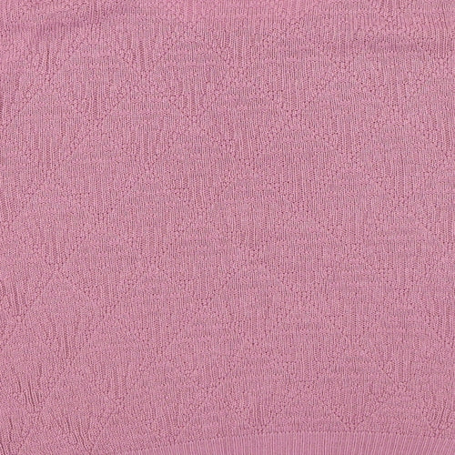 St Micheal  Womens Pink  Acrylic Basic T-Shirt Size 8 Round Neck