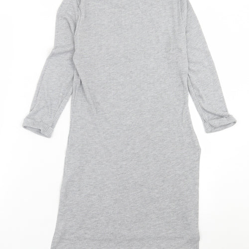 New Look Womens Grey  Polyester A-Line  Size 12  Crew Neck Pullover