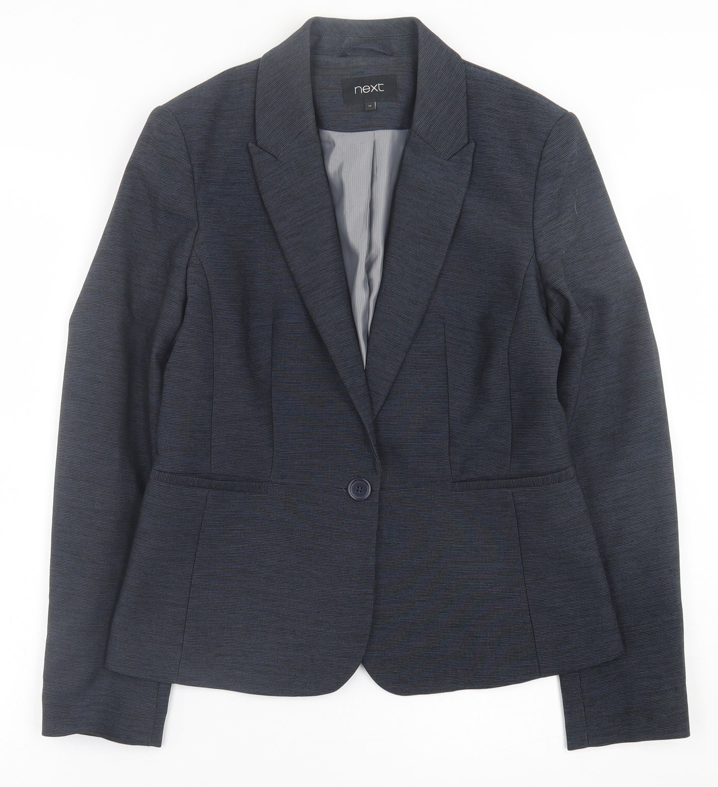 New Look Womens Blue   Jacket Blazer Size 12  Button