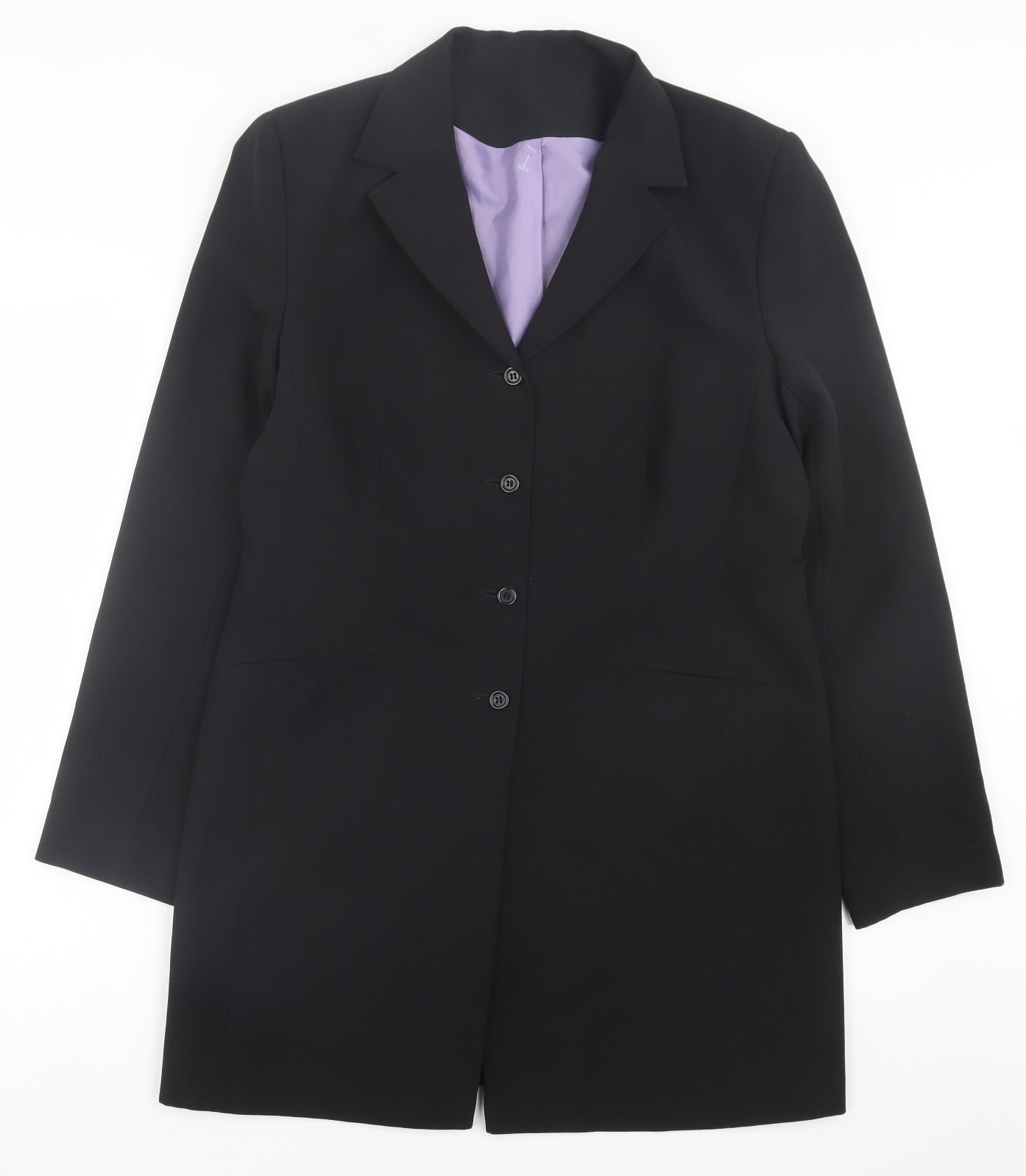 NL Collection Womens Black   Jacket Blazer Size 14  Button