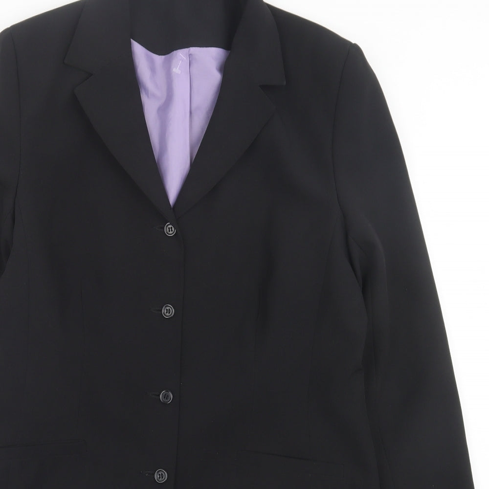 NL Collection Womens Black   Jacket Blazer Size 14  Button