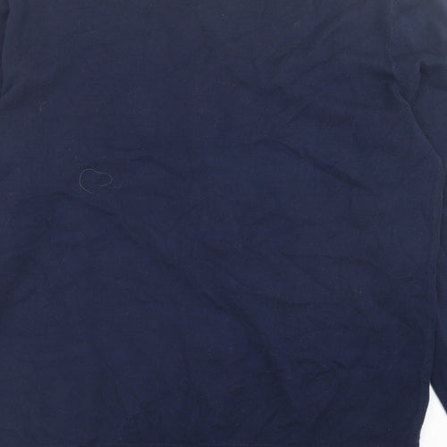Gap Mens Blue V-Neck  Acrylic Pullover Jumper Size M