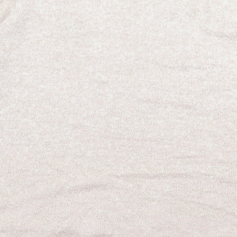 Per Una Womens Pink Crew Neck  Acrylic Pullover Jumper Size 14   - Christmas