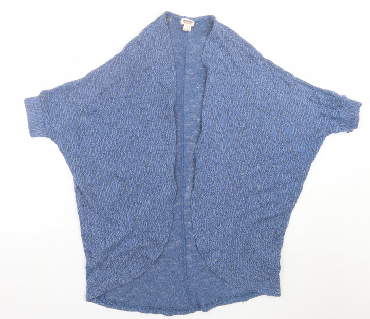 Mossimo Womens Blue V-Neck Polyester Cardigan Jumper Size S