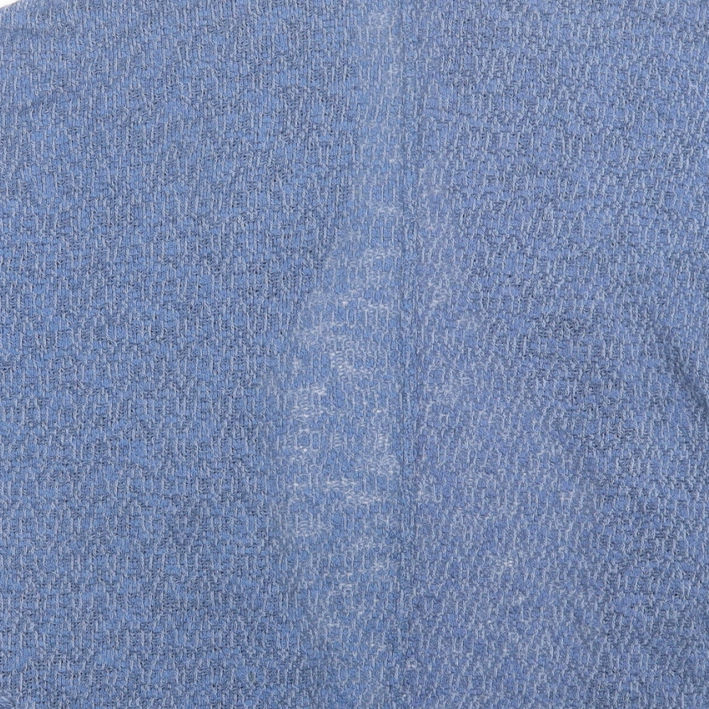 Mossimo Womens Blue V-Neck  Polyester Cardigan Jumper Size S
