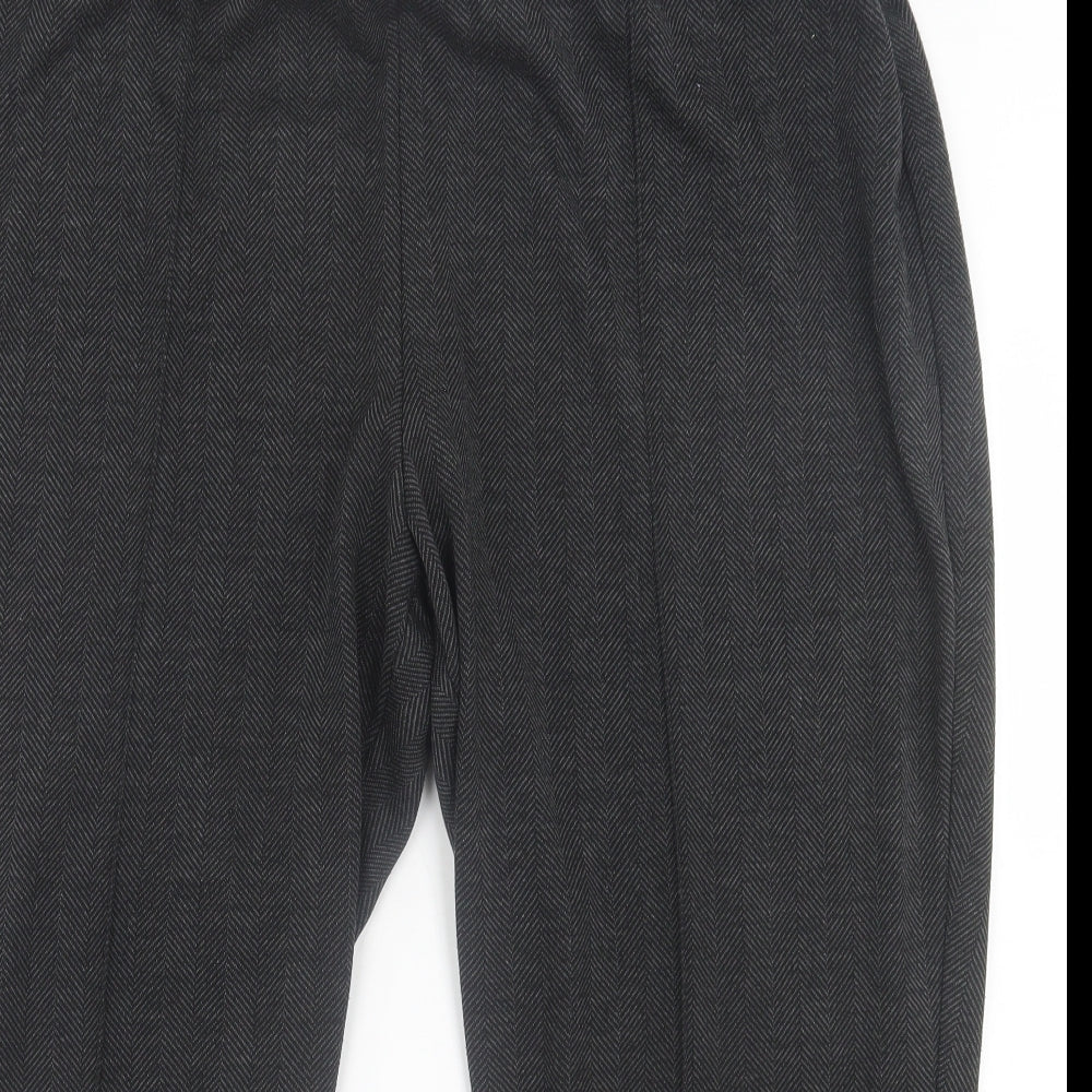 bonmarch Womens Grey  Polyester Trousers  Size 24 L24 in Regular