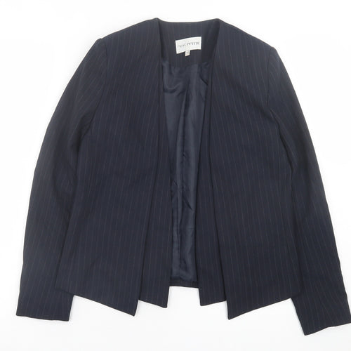 NEXT Womens Blue Striped  Jacket Blazer Size 10