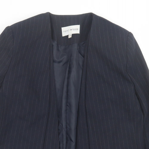 NEXT Womens Blue Striped  Jacket Blazer Size 10