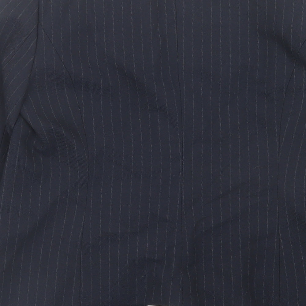 NEXT Womens Blue Striped  Jacket Blazer Size 10