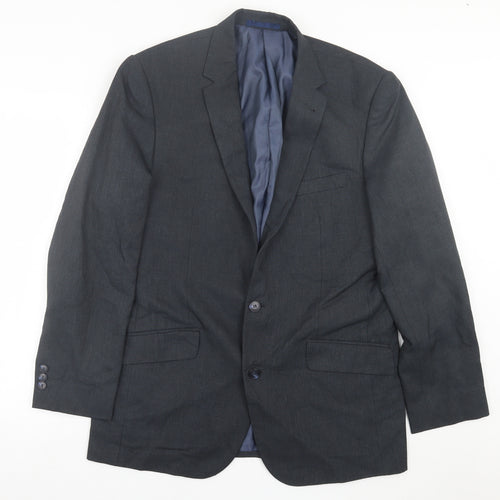 Matalan Mens Grey  Polyester Jacket Suit Jacket Size 42