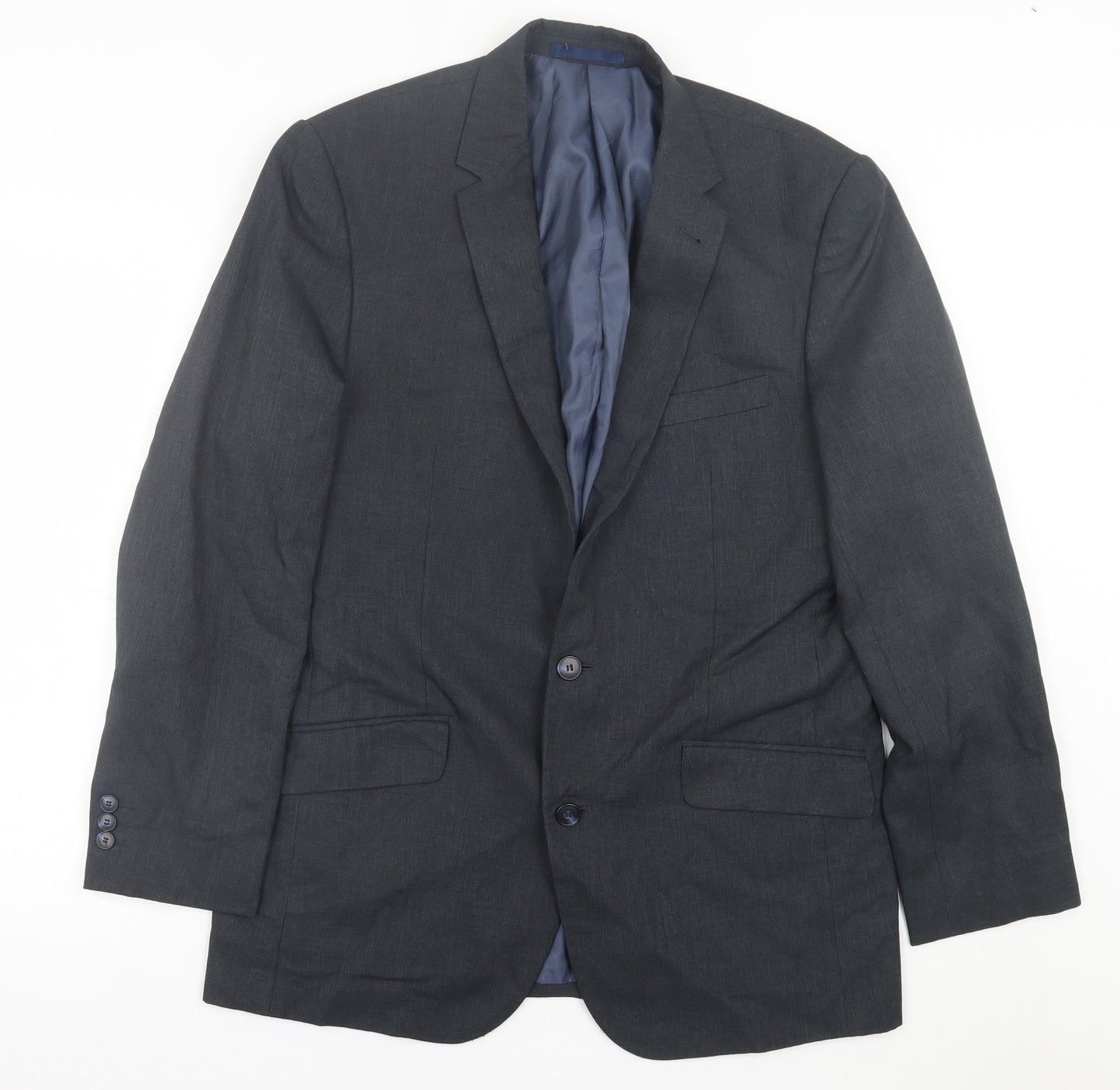 Matalan Mens Grey  Polyester Jacket Suit Jacket Size 42