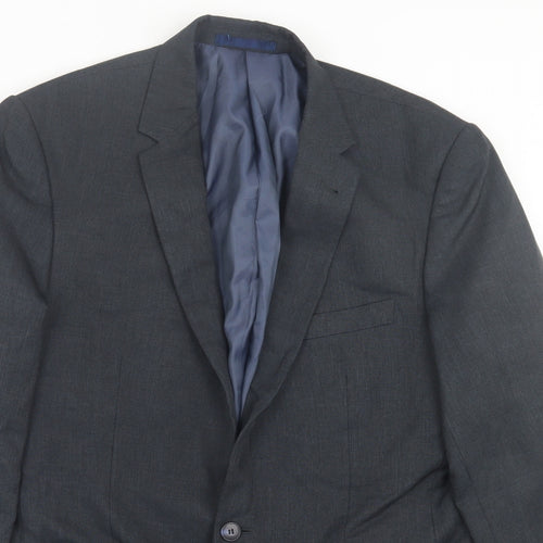 Matalan Mens Grey  Polyester Jacket Suit Jacket Size 42