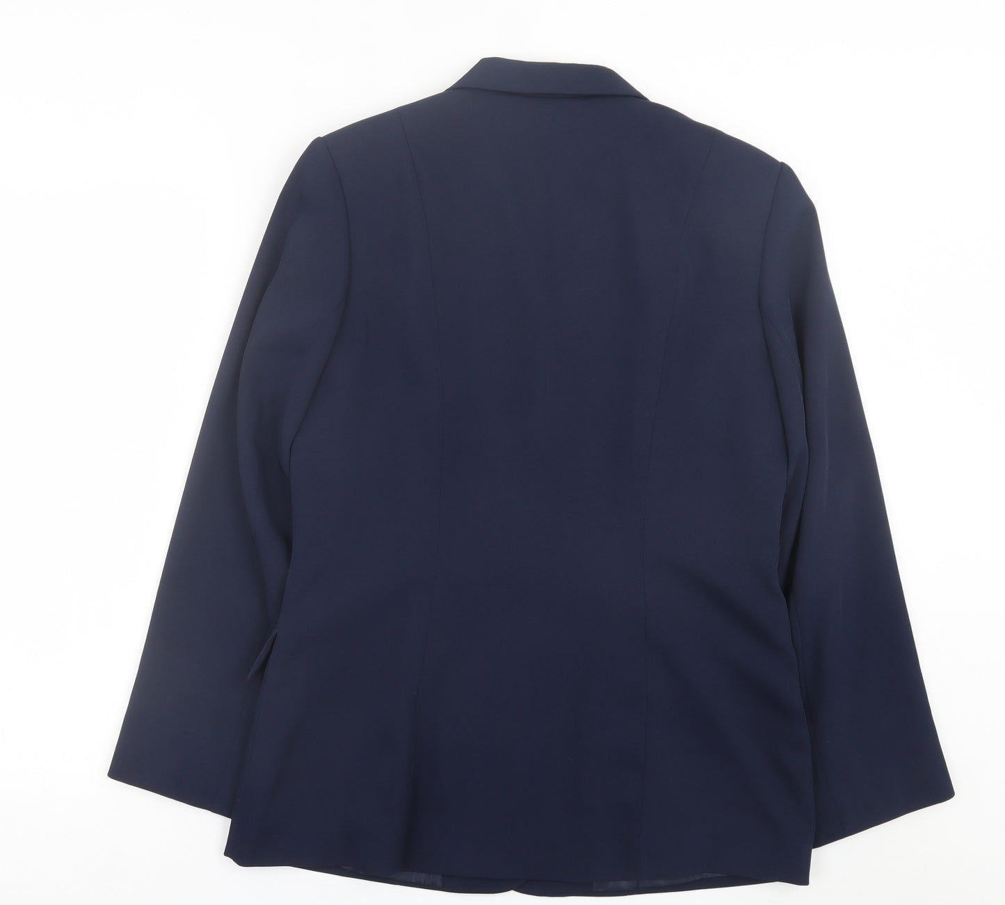 AMARANTO Womens Blue   Jacket Blazer Size 14  Button